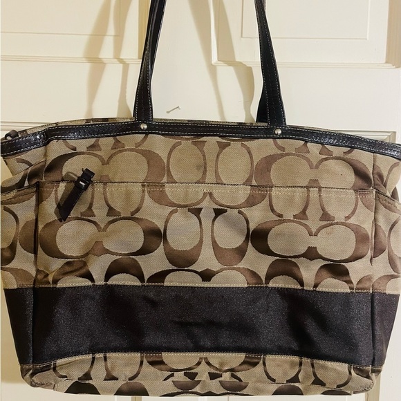 Coach Brown and Tan Tote Bag - Picture 4 of 7